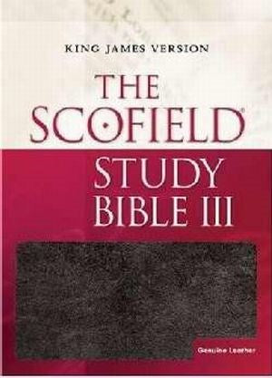 KJV Scofield Study Bible III-Burgundy Genuine Leather Indexed