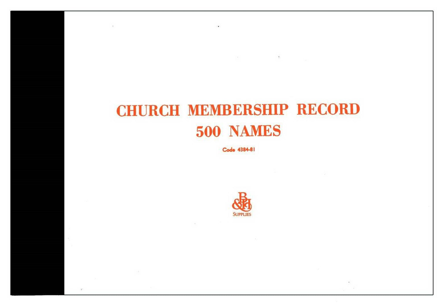 Form-Church Membership Record (Form M-1)