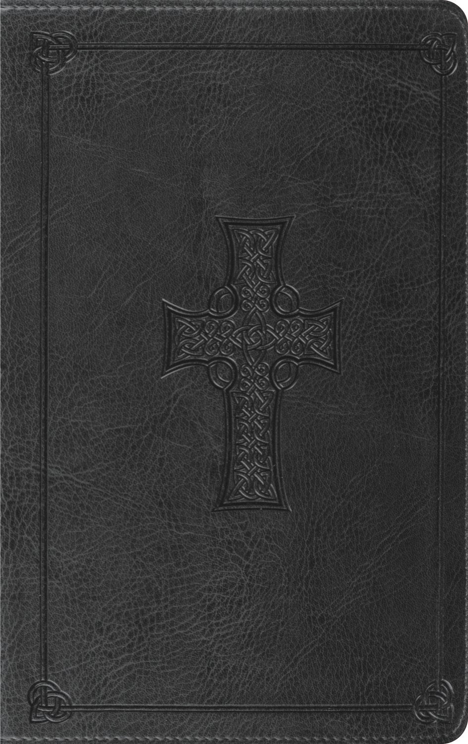 Seed of Abraham Christian Bookstore - (In)Courage - ESV Thinline Bible-Charcoal Celtic Cross Design TruTone