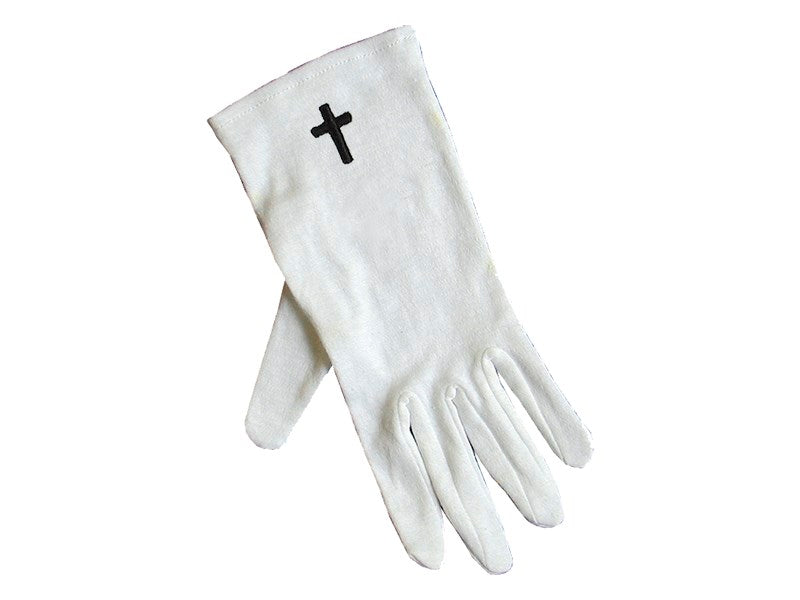 Gloves-Black Cross Cotton-XLG