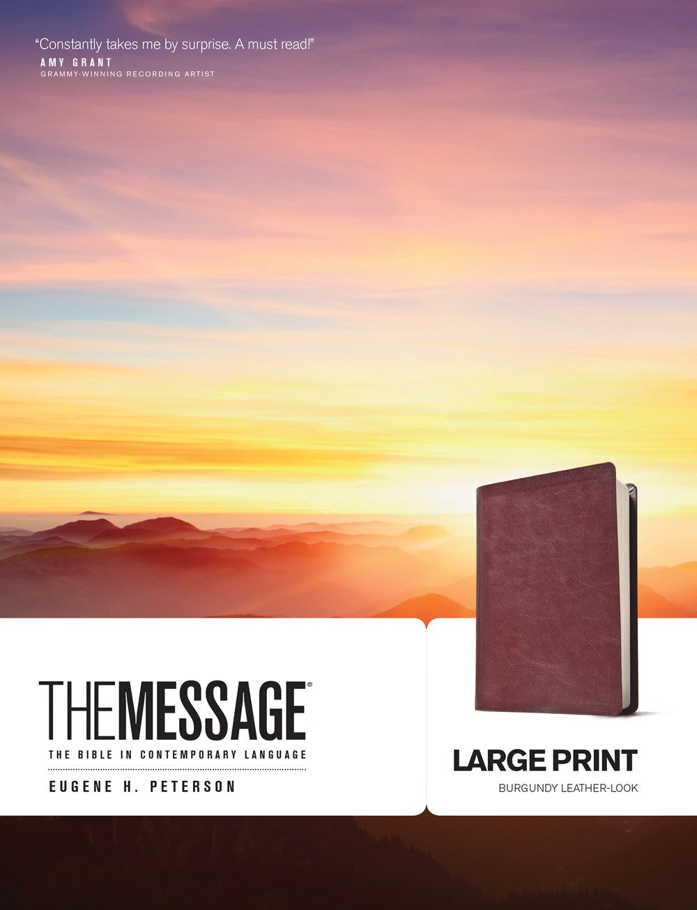 Seed of Abraham Christian Bookstore - (In)Courage - The Message/Large Print Bible (Numbered Edition)-Burgundy LeatherLook