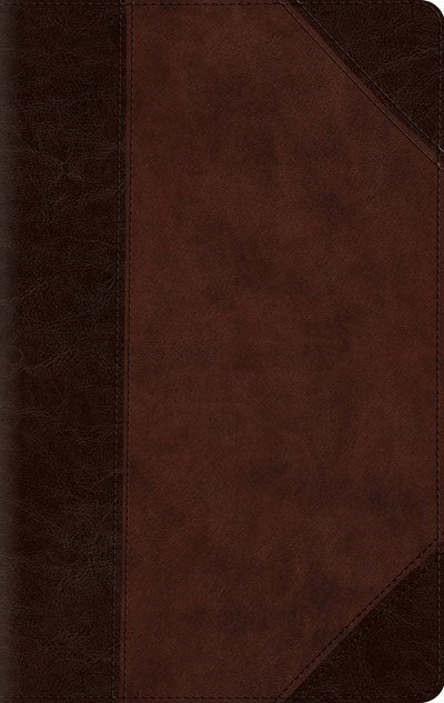 Seed of Abraham Christian Bookstore - (In)Courage - ESV Large Print Compact Bible-Brown/Walnut Portfolio Design TruTone