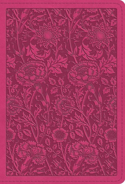 Seed of Abraham Christian Bookstore - (In)Courage - ESV Large Print Compact Bible-Berry Floral Design TruTone