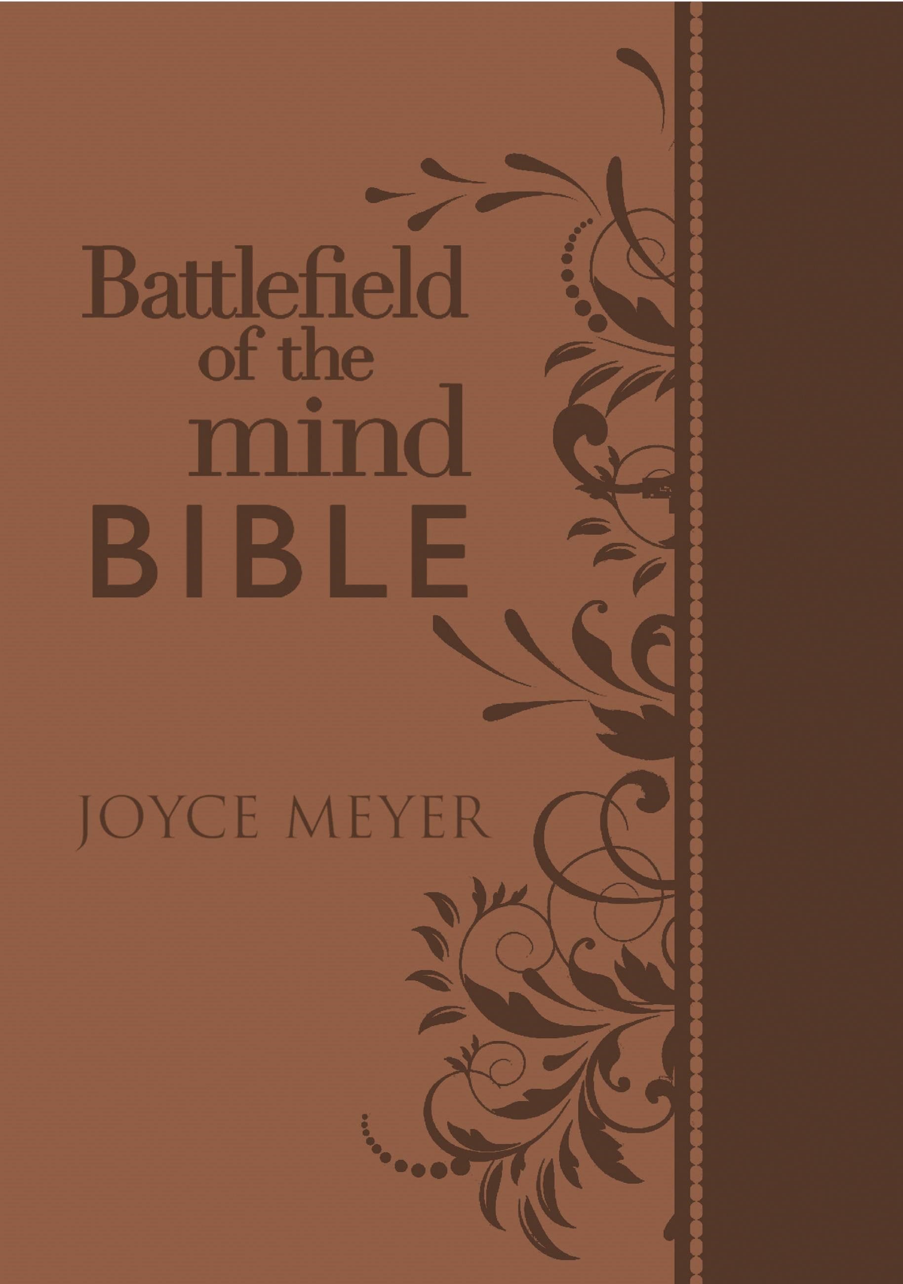 Seed of Abraham Christian Bookstore - Amplified Battlefield Of The Mind Bible-Brown Euroluxe