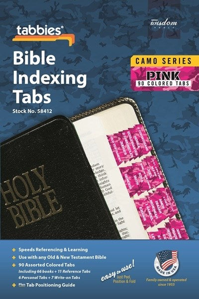 Bible Tab-Camo Series-Pink-Old &amp; New Testament