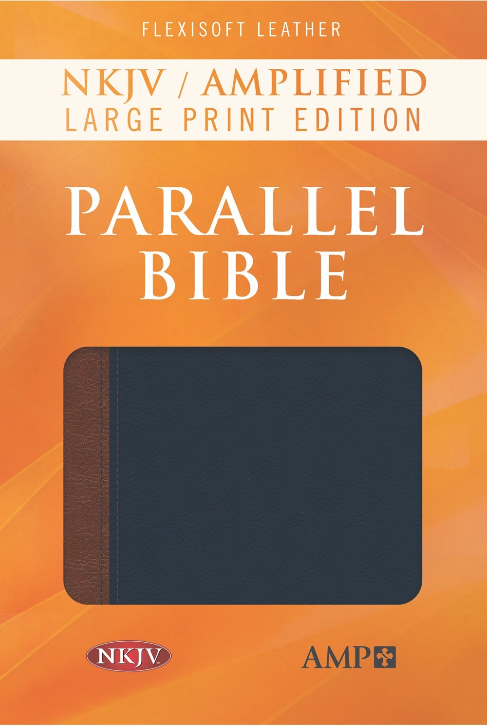 Seed of Abraham Christian Bookstore - (In)Courage - NKJV/Amplified Parallel Bible/Large Print-Blue/Brown Flexisoft Leather