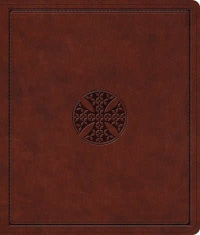 Seed of Abraham Christian Bookstore - (In)Courage - ESV Journaling Bible-Brown Mosaic Cross Design TruTone