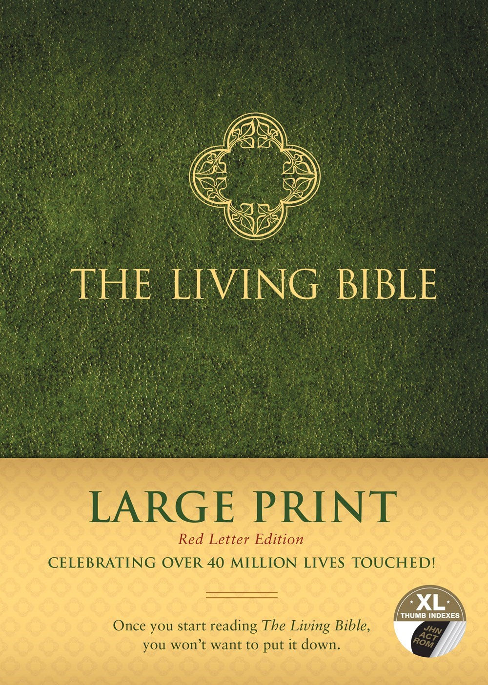 Seed of Abraham Christian Bookstore - (In)Courage - TLB The Living Bible/Large Print (RL)-Hardcover Indexed