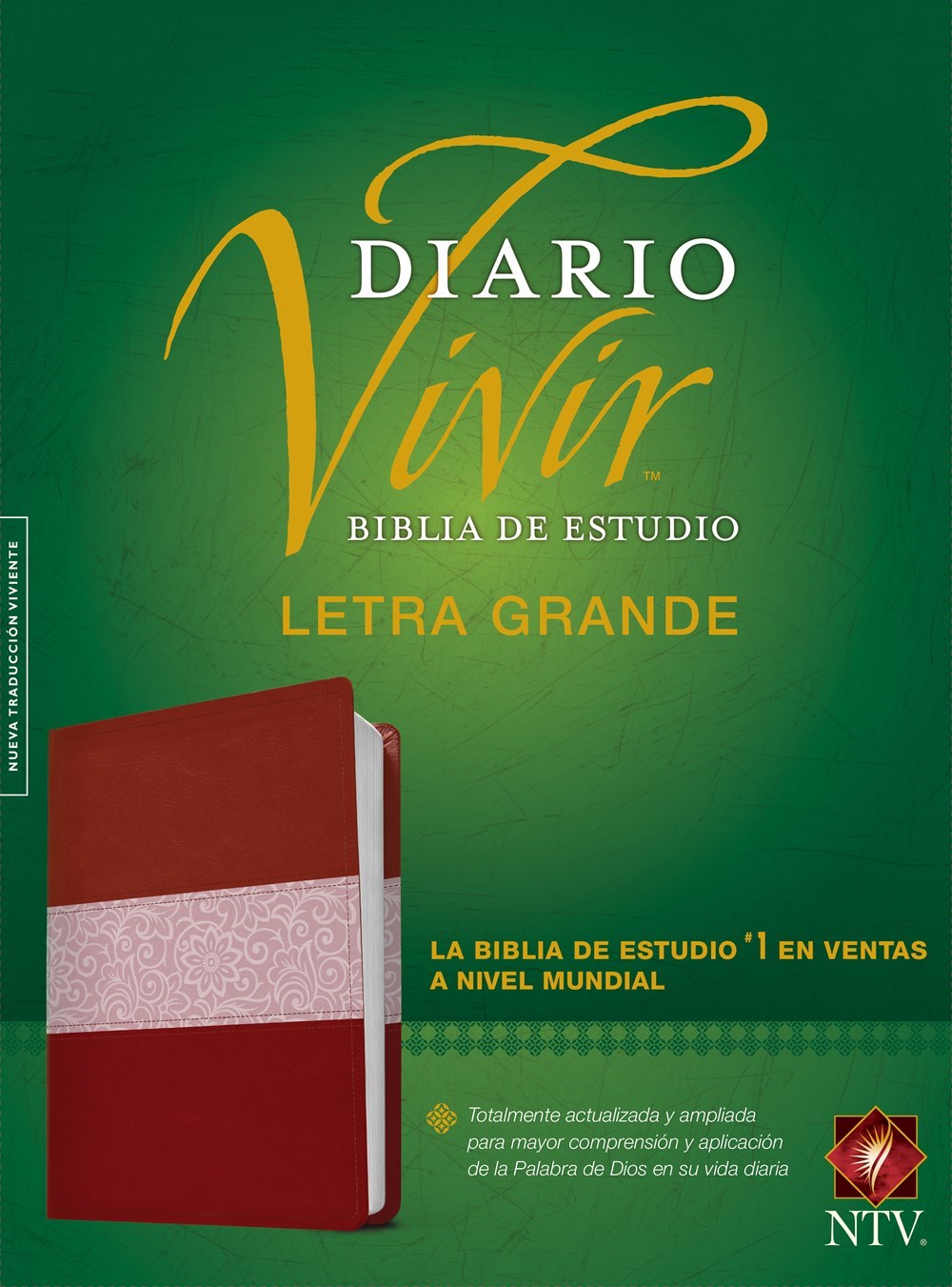 Span-NTV Life Application Study/Large Print (Biblia de Estudio del Diario Vivir  Letra Grande)-Burgundy/Rose LLike