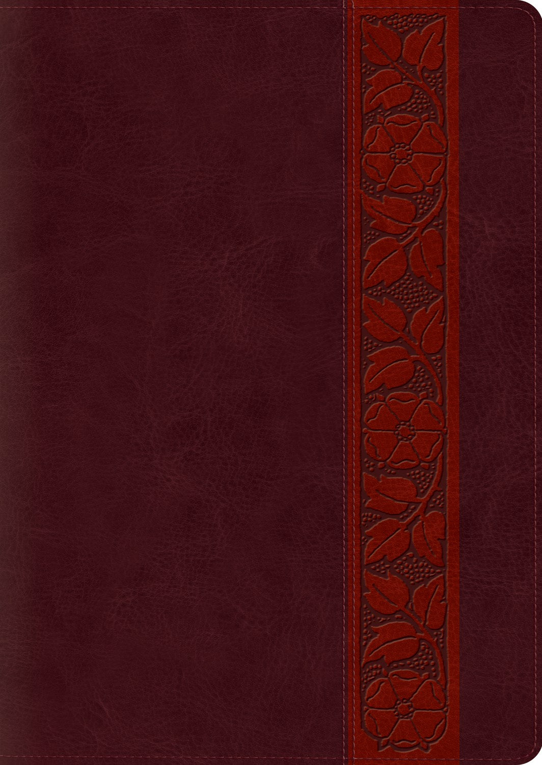 Seed of Abraham Christian Bookstore - (In)Courage - ESV Study Bible/Large Print-Mahogany Trellis Design TruTone Indexed