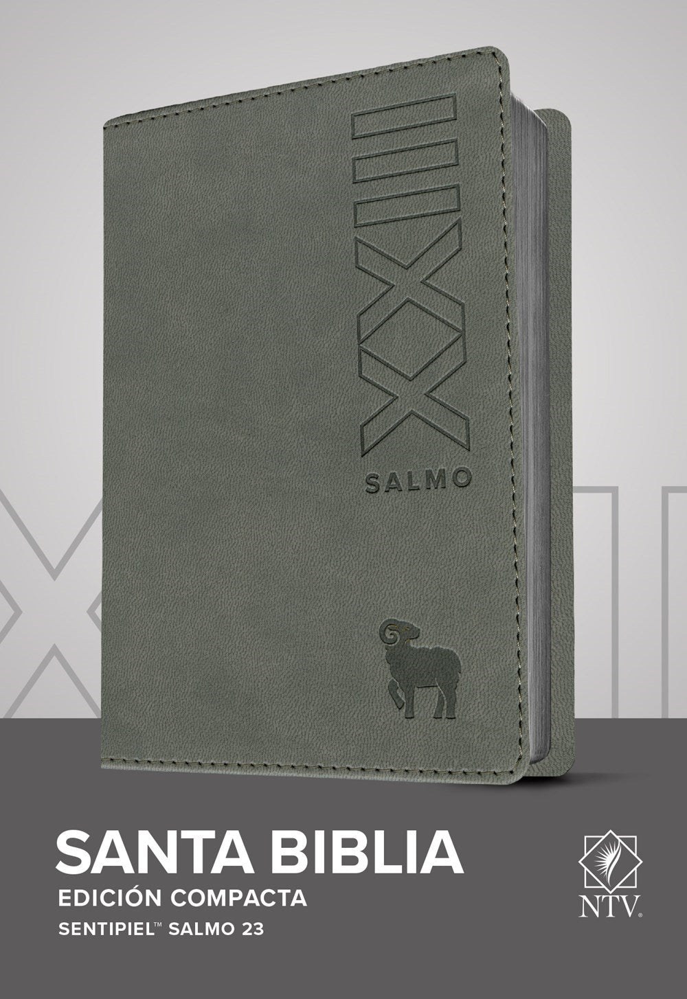 Span-NTV Compact Edition (Ps 23) (Edicion Compacta Salmo 23)-Gray LeatherLike