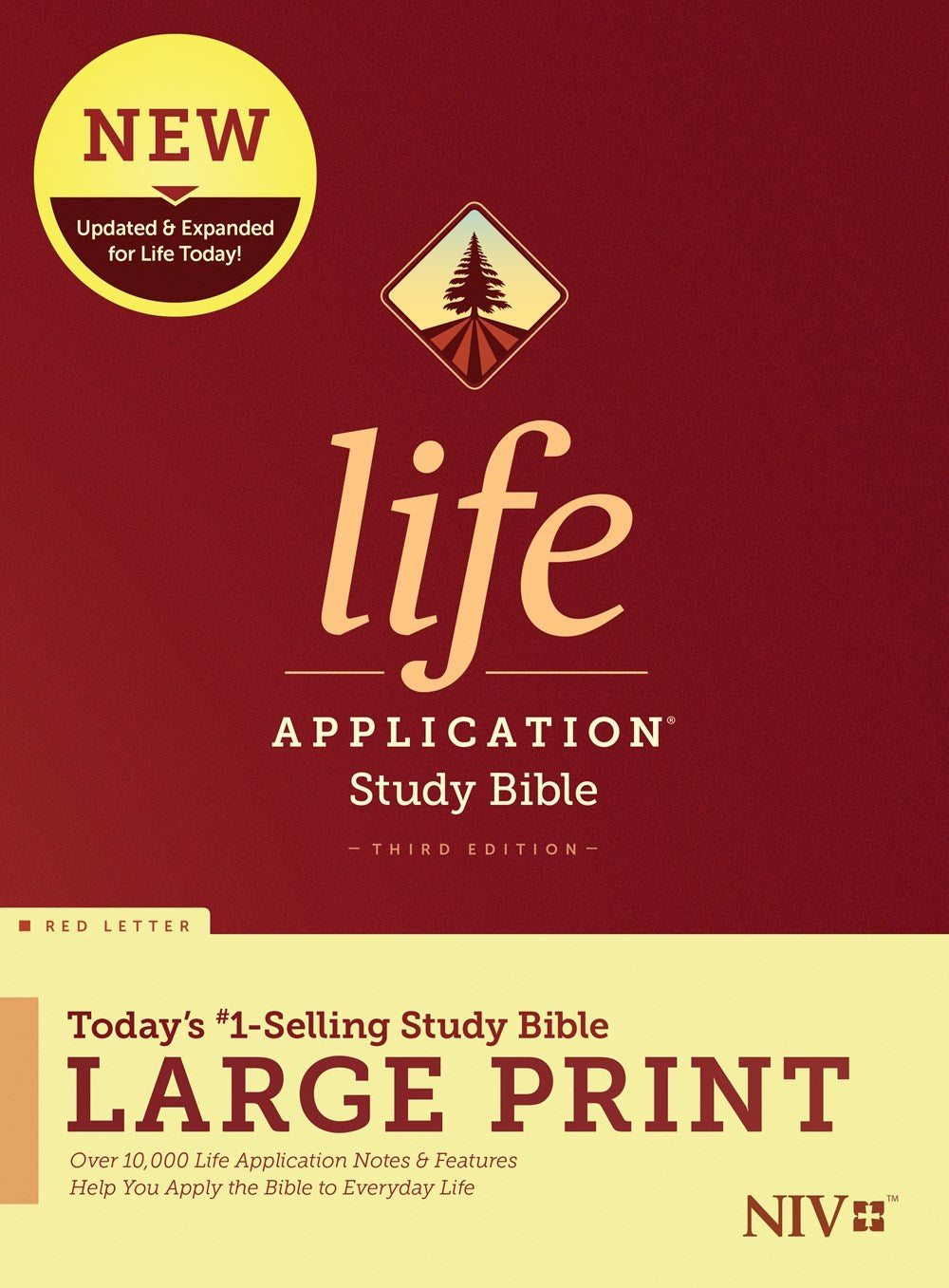 Seed of Abraham Christian Bookstore - (In)Courage - NIV Life Application Study Bible/Large Print (Third Edition) (RL)-Hardcover