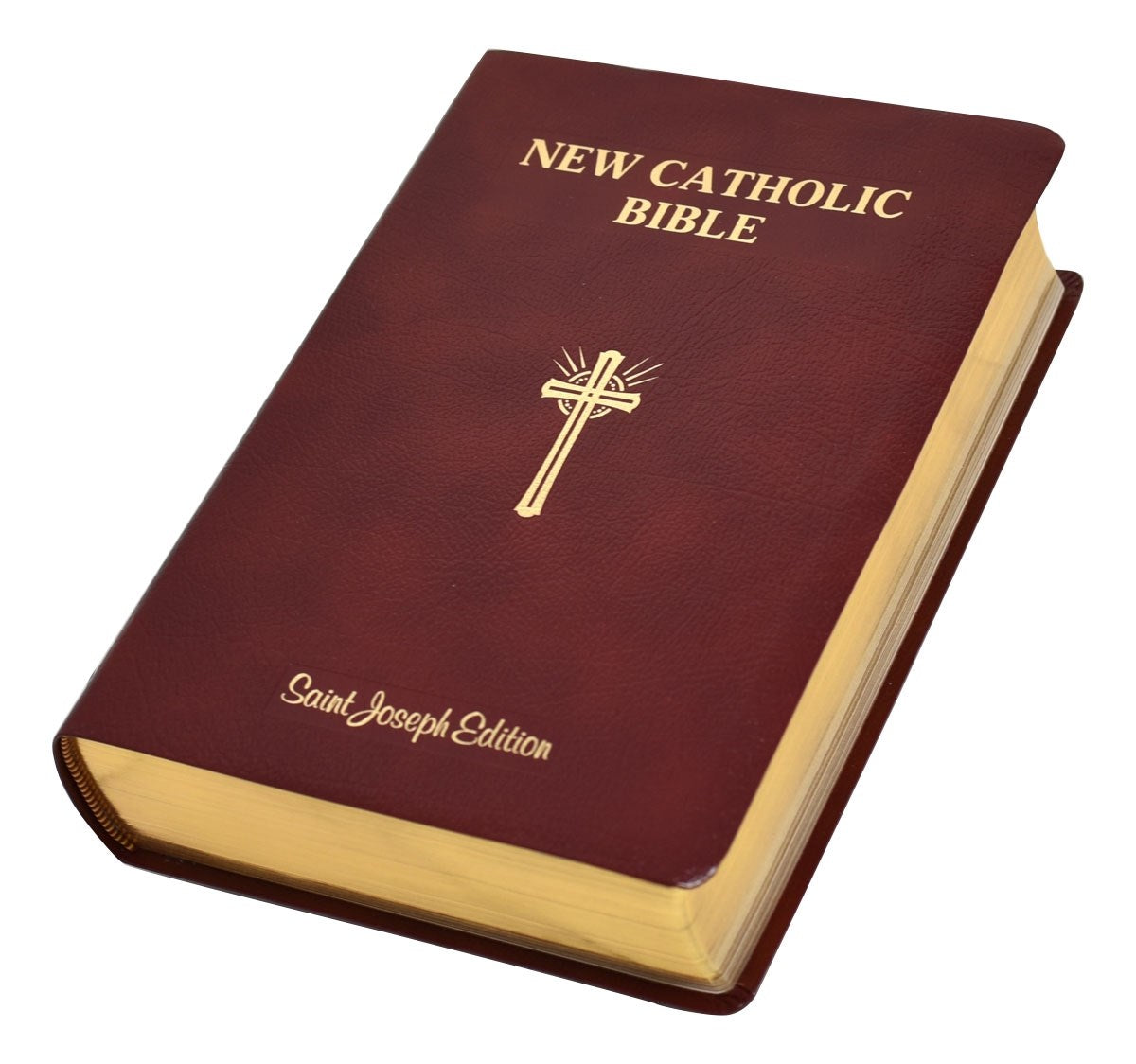 Seed of Abraham Christian Bookstore - (In)Courage - NCB St. Joseph New Catholic Bible Giant Type-Burgundy Bonded Leather