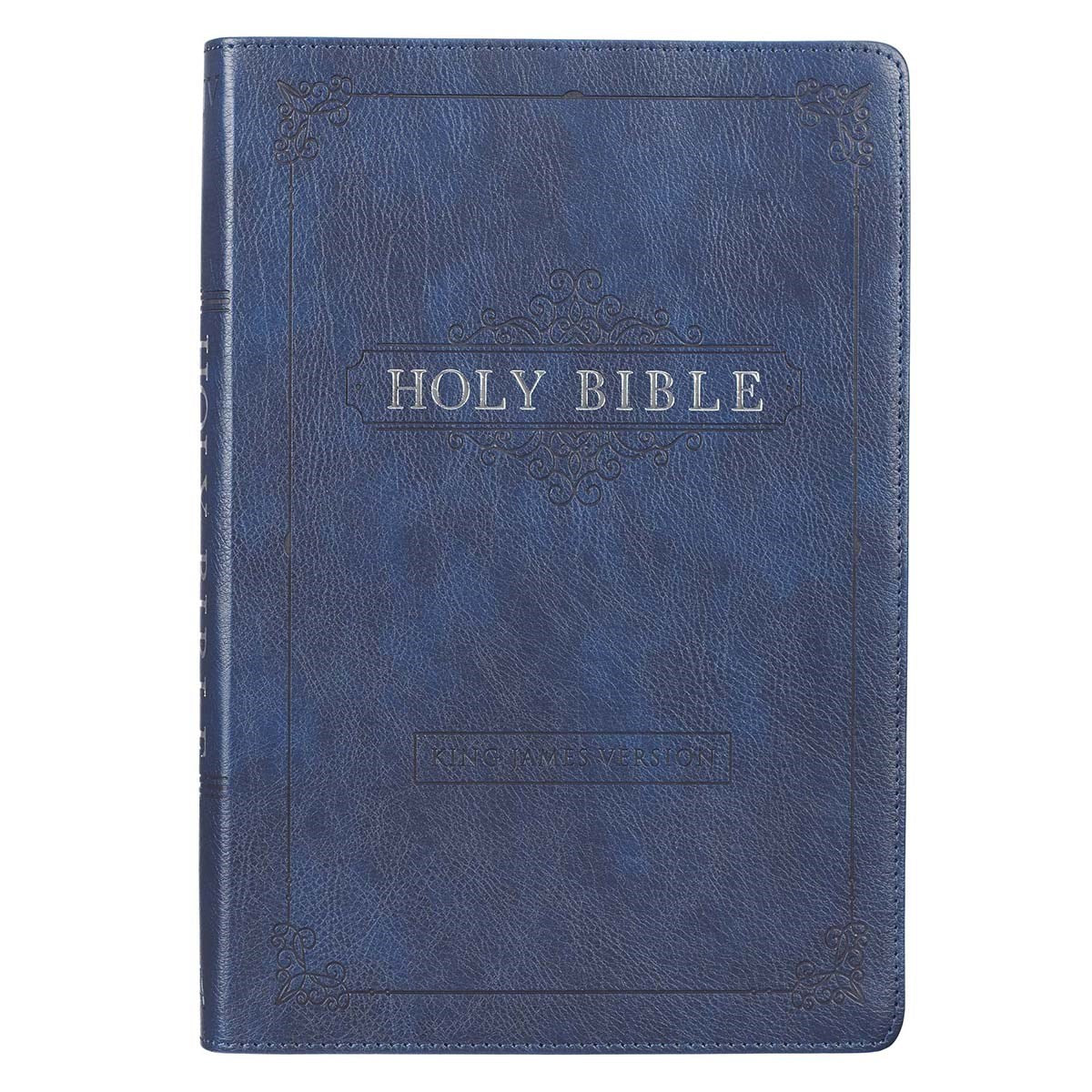 Seed of Abraham Christian Bookstore - (In)Courage - KJV Large Print Thinline Bible-Navy LuxLeather Indexed