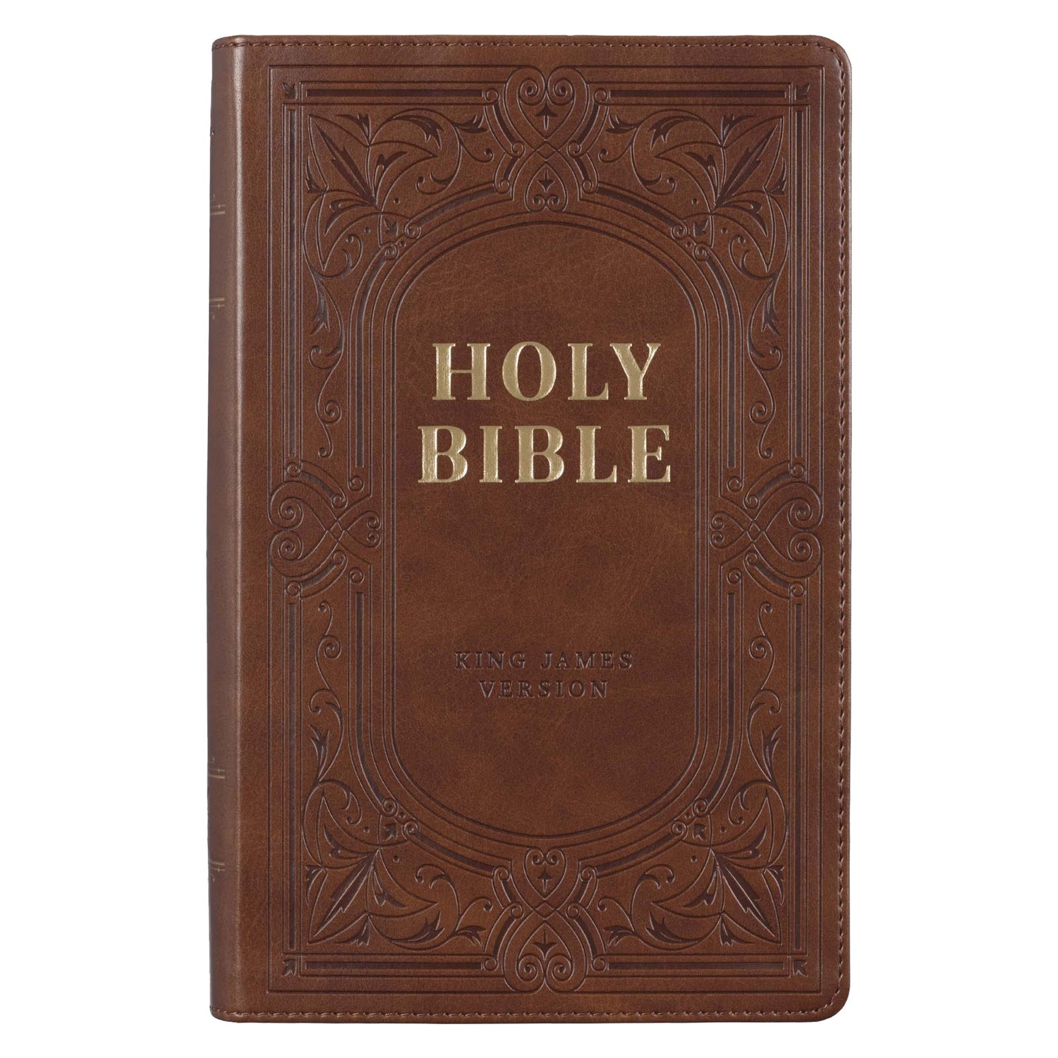 KJV Giant Print Bible-Brown Faux Leather Indexed