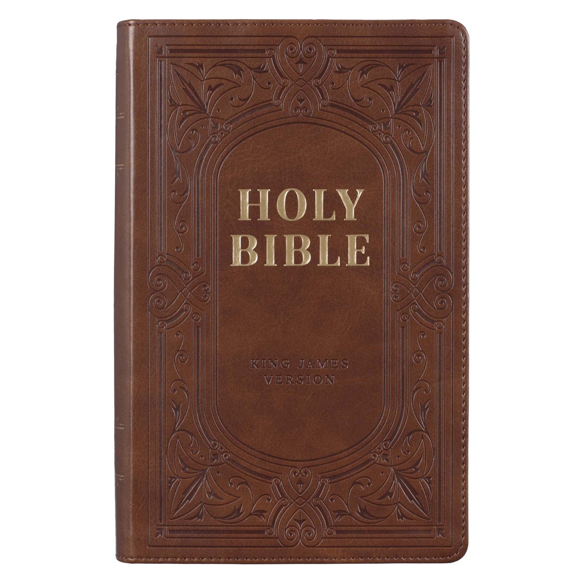 KJV Giant Print Bible-Brown Faux Leather Indexed