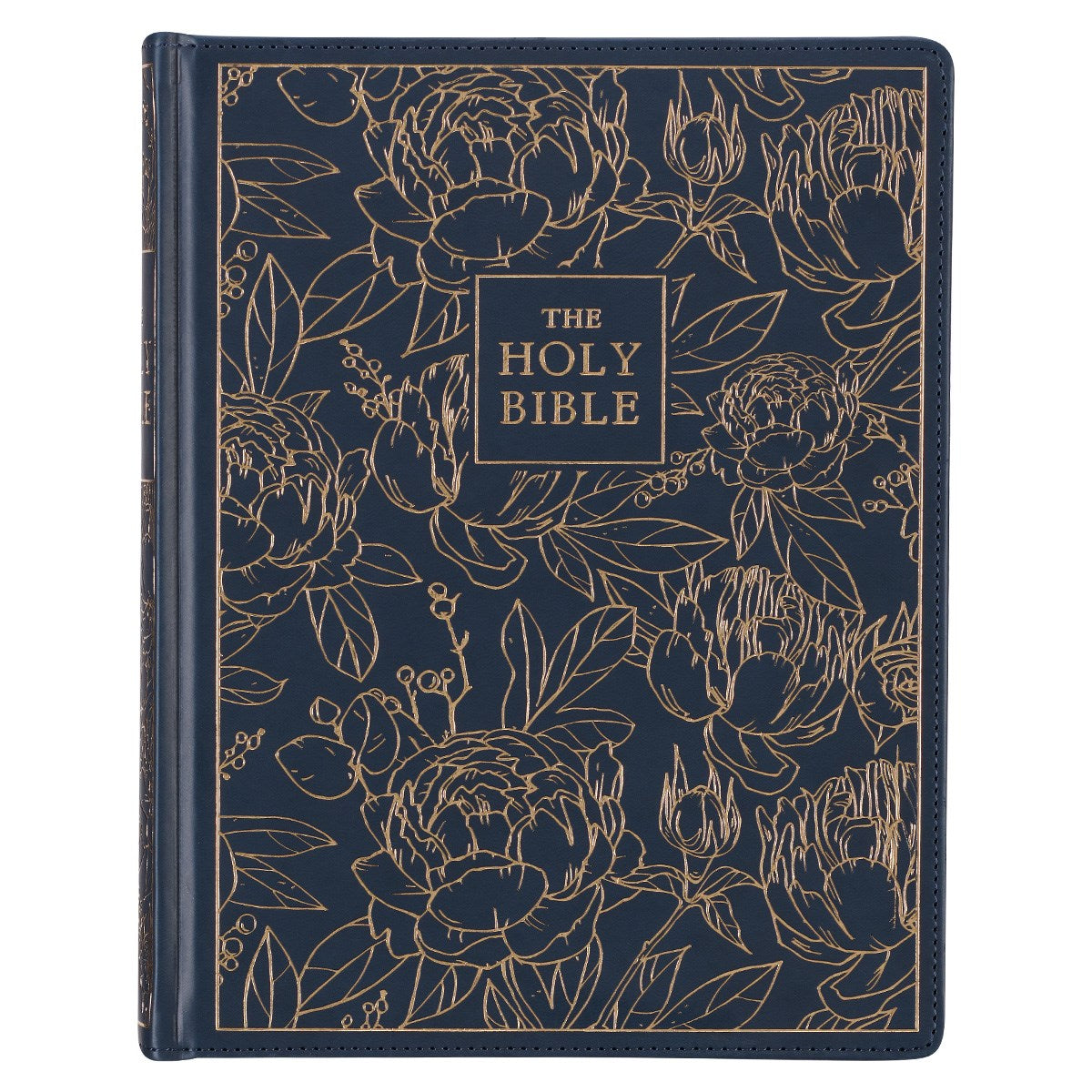 Seed of Abraham Christian Bookstore - (In)Courage - KJV Large Print Note-Taking Bible-Blue Floral LuxLeather Hardcover