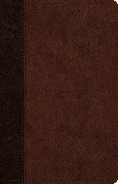 Seed of Abraham Christian Bookstore - (In)Courage - ESV Large Print Thinline Reference Bible-Brown/Walnut Timeless Design Tru Tone