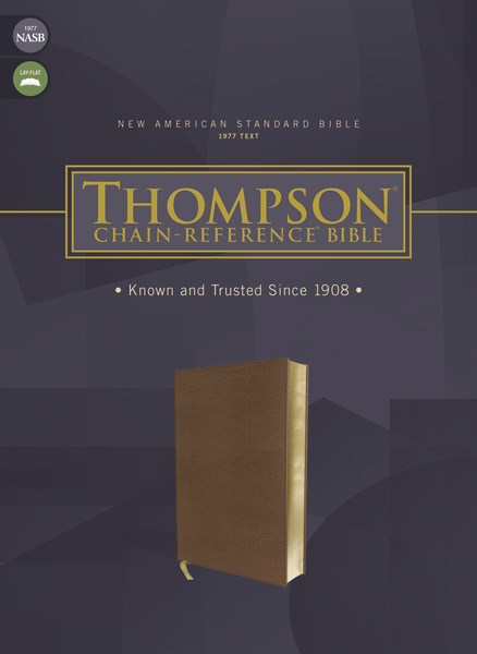 Seed of Abraham Christian Bookstore - (In)Courage - NASB 1977 Thompson Chain-Reference Bible-Brown Bonded Leather Indexed