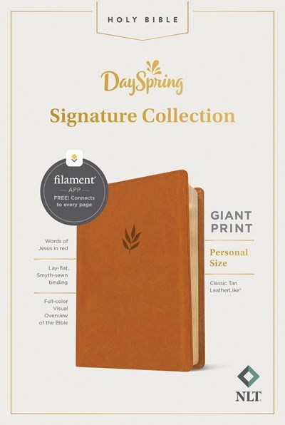 Seed of Abraham Christian Bookstore - (In)Courage - NLT Personal Size Giant Print Bible/Filament Enabled Edition-Classic Tan LeatherLike