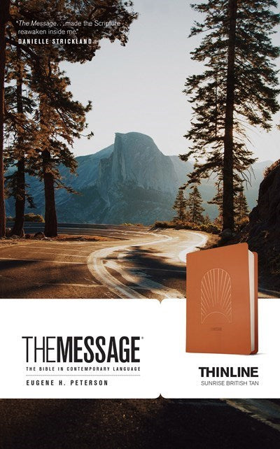 Seed of Abraham Christian Bookstore - (In)Courage - The Message Thinline Bible-Sunrise British Tan LeatherLike