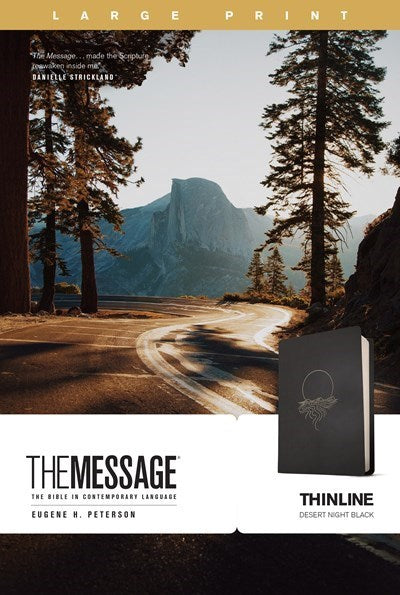 Seed of Abraham Christian Bookstore - (In)Courage - The Message Thinline Bible/Large Print-Desert Night Black LeatherLike