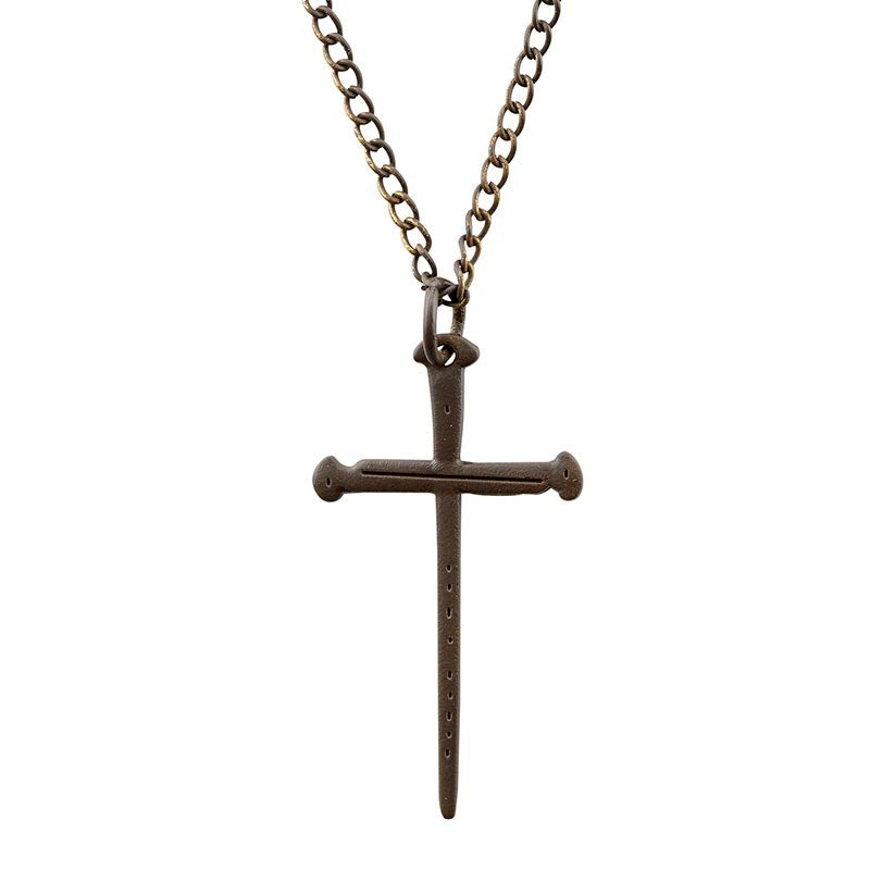 Necklace-Cross Of Nails Pendant