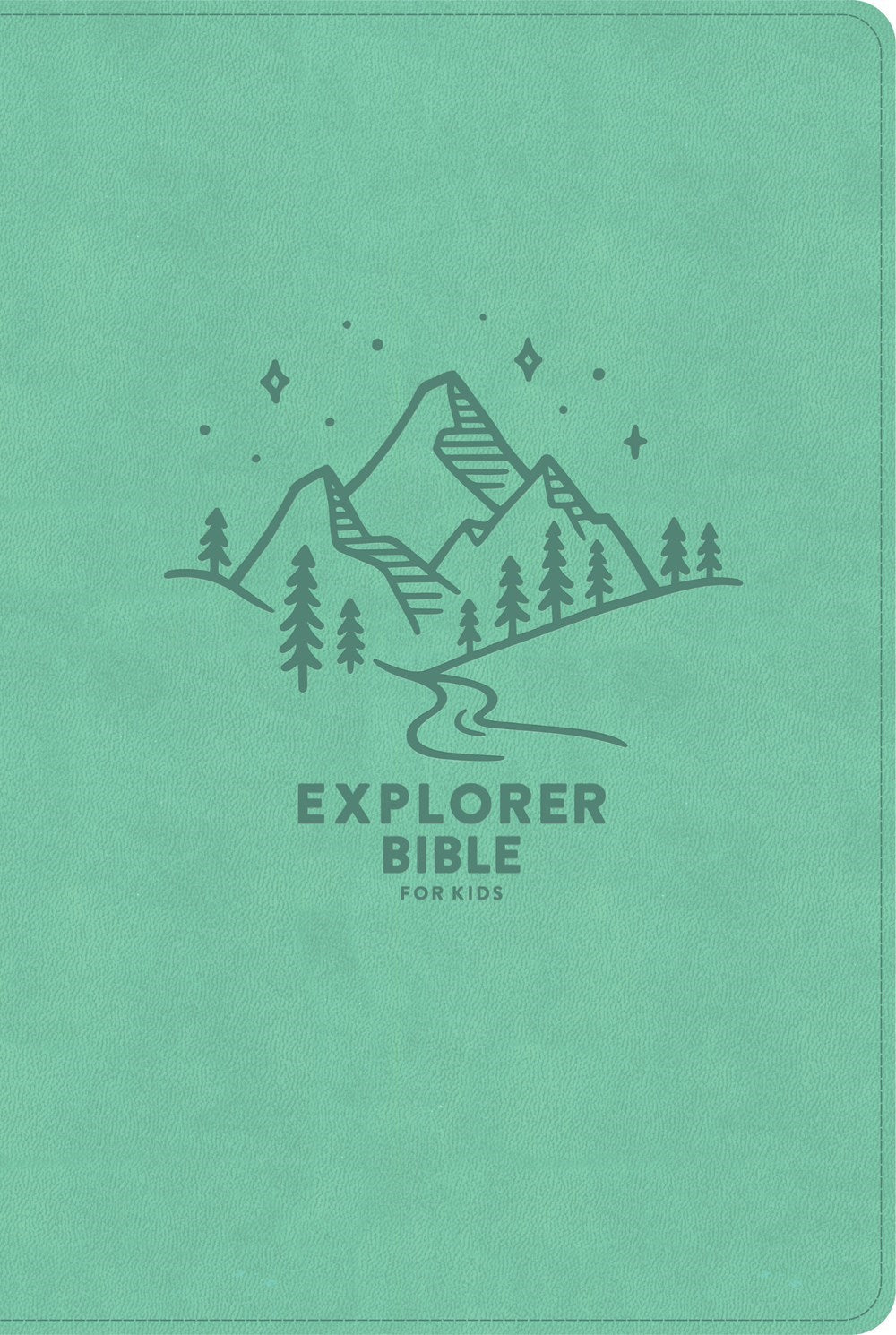 Seed of Abraham Christian Bookstore - (In)Courage - CSB Explorer Bible For Kids-Light Teal Mountains LeatherTouch Indexed